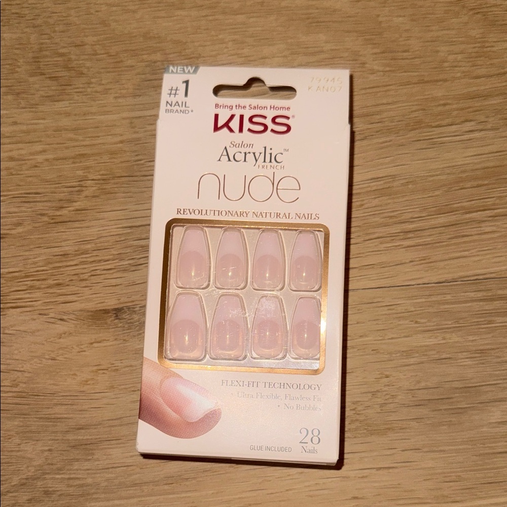 KISS Salon Acrylic French Nude Press-On Nails - Soft Pink